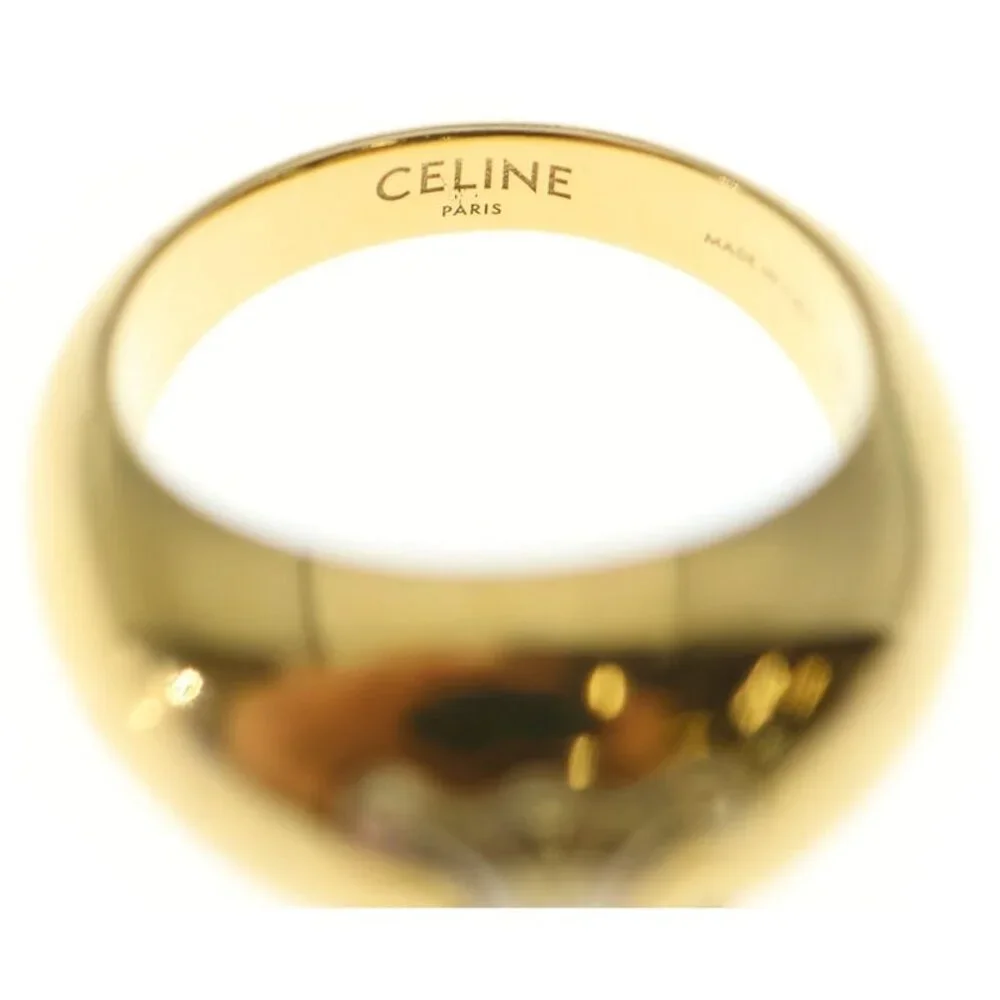 Celine Triomphe Gold Ring 54 - Picture 5 of 6